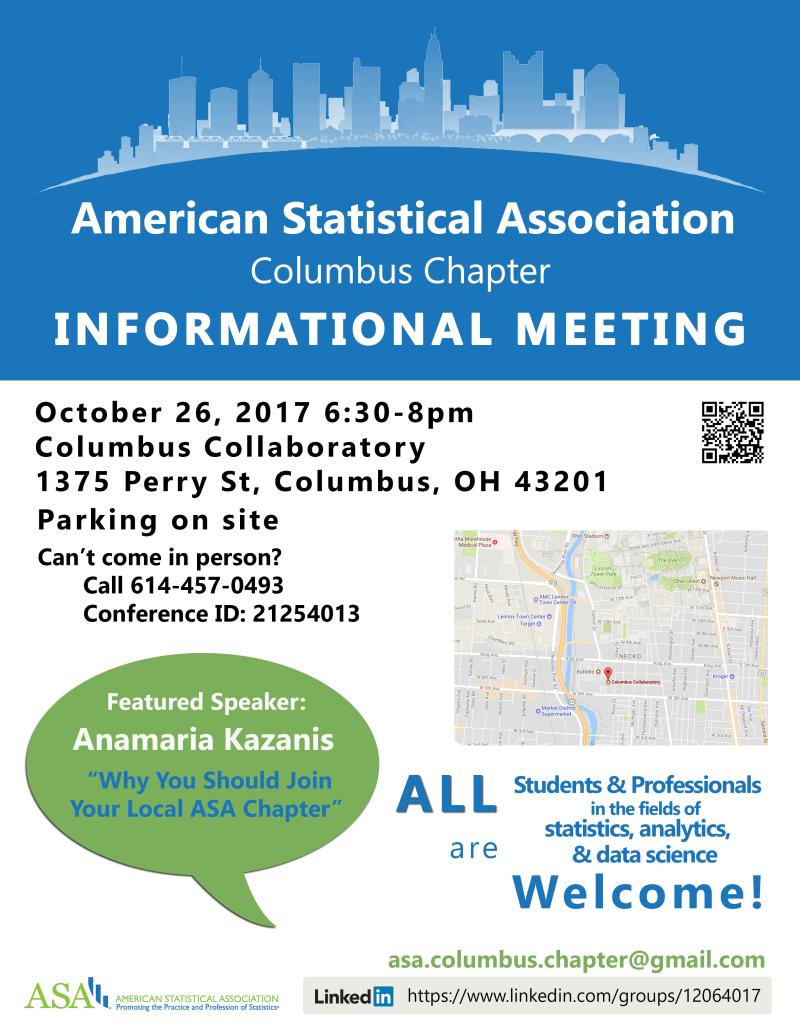 ASA Columbus Chapter Info Meeting Flyer ASA Columbus Chapter Info Meeting Flyer