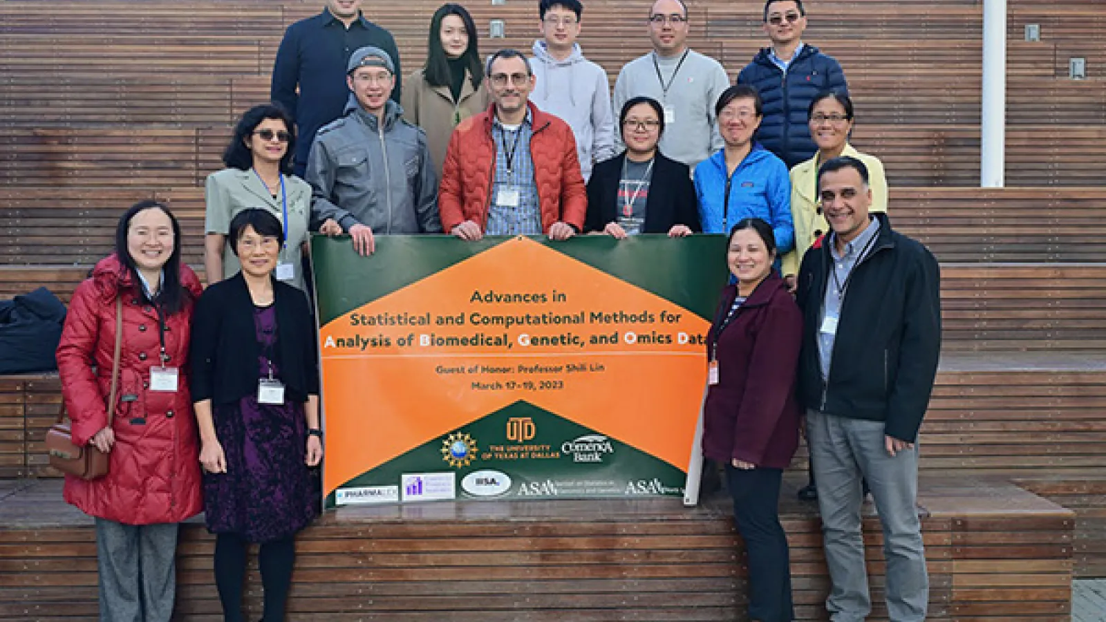 Shili Lin with former PhD students and postdocs