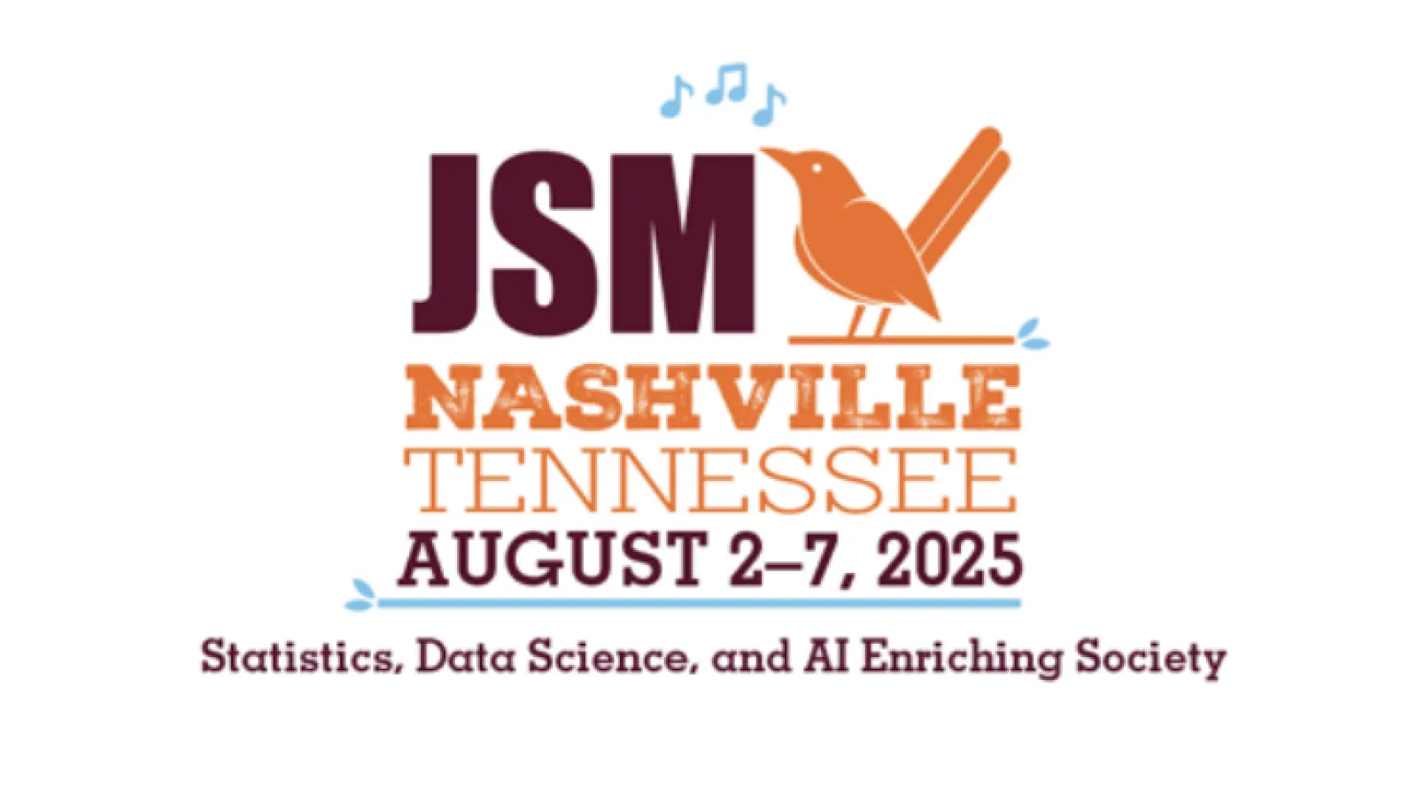Logo for 2025 Joint Statistical Meetings in Nashville, TN