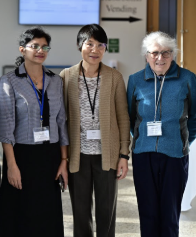 Three academic generations: Swati Biswa was Shili’s advisee, and Shili was Elizabeth Thompson’s advisee.