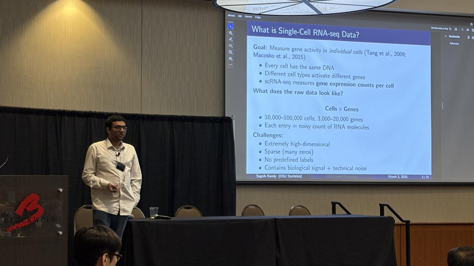 Presenter at the conference